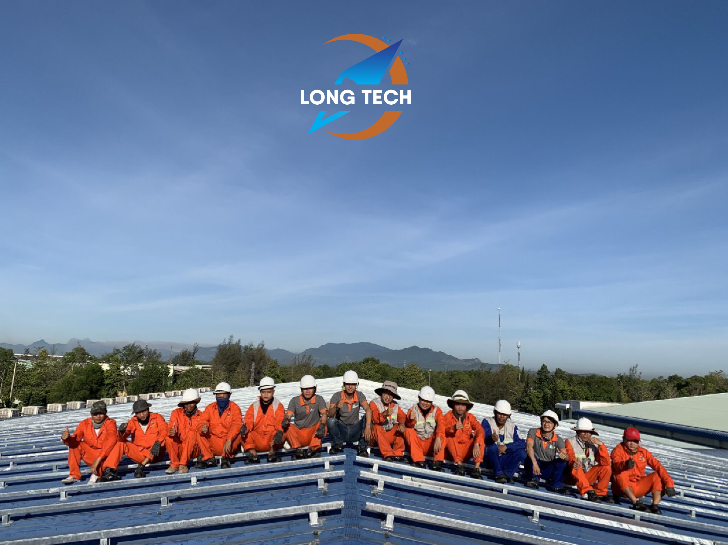 Long Tech tổng thầu EPC dự án Điện mặt trời áp mái Nhà Máy May Dung Quất 1MW
