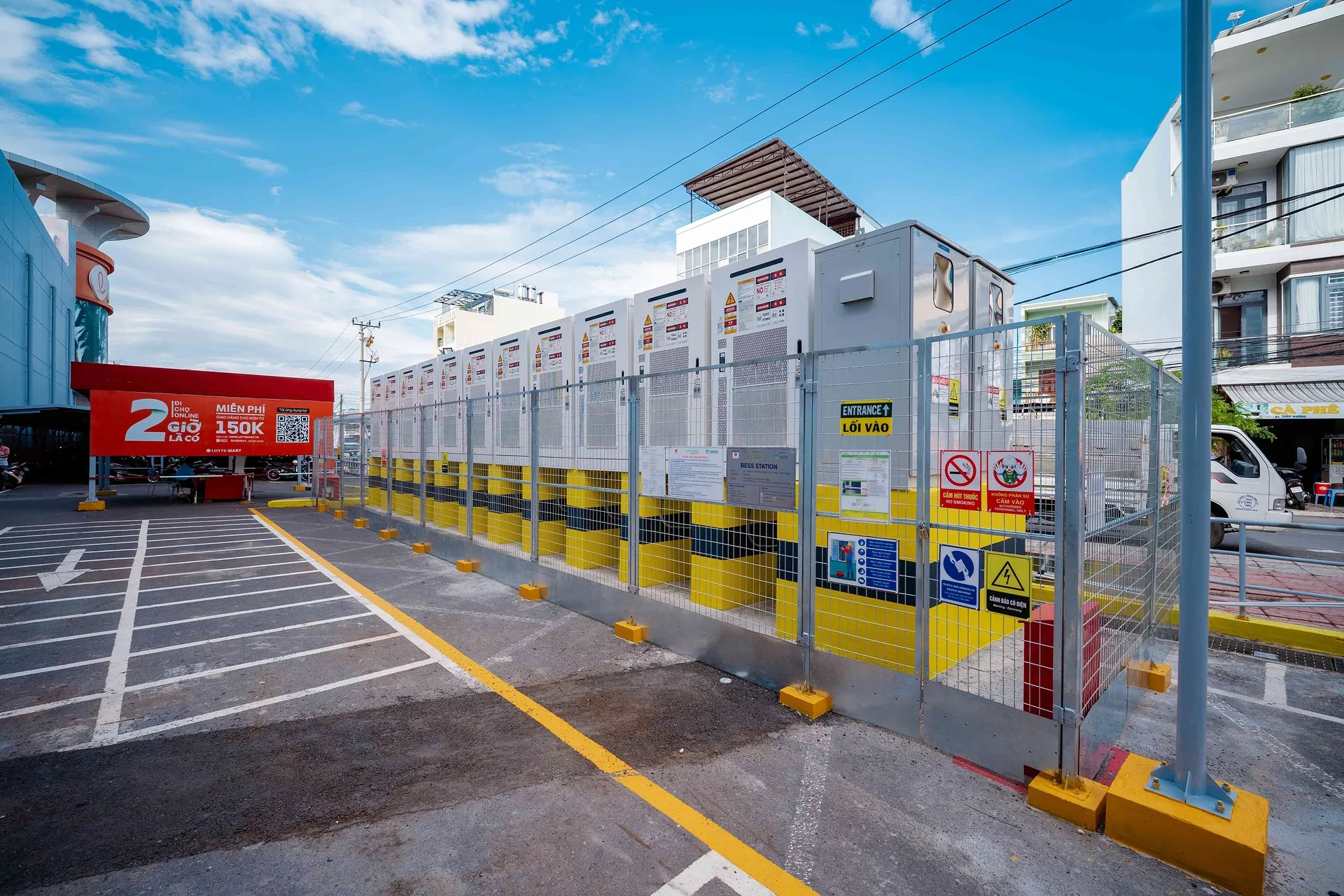 Hệ thống pin lưu trữ năng lượng BESS tại Lotte Mart Nha Trang